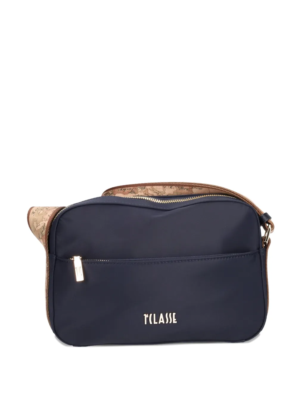 ALVIERO MARTINI 1° CLASSE printed-strap shoulder bag - Blu