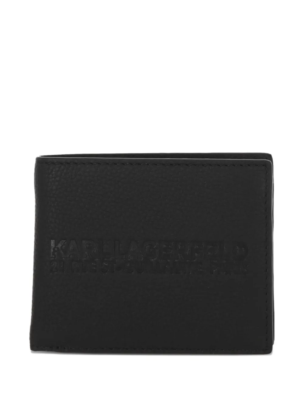 Karl Lagerfeld logo bi-fold wallet - Nero