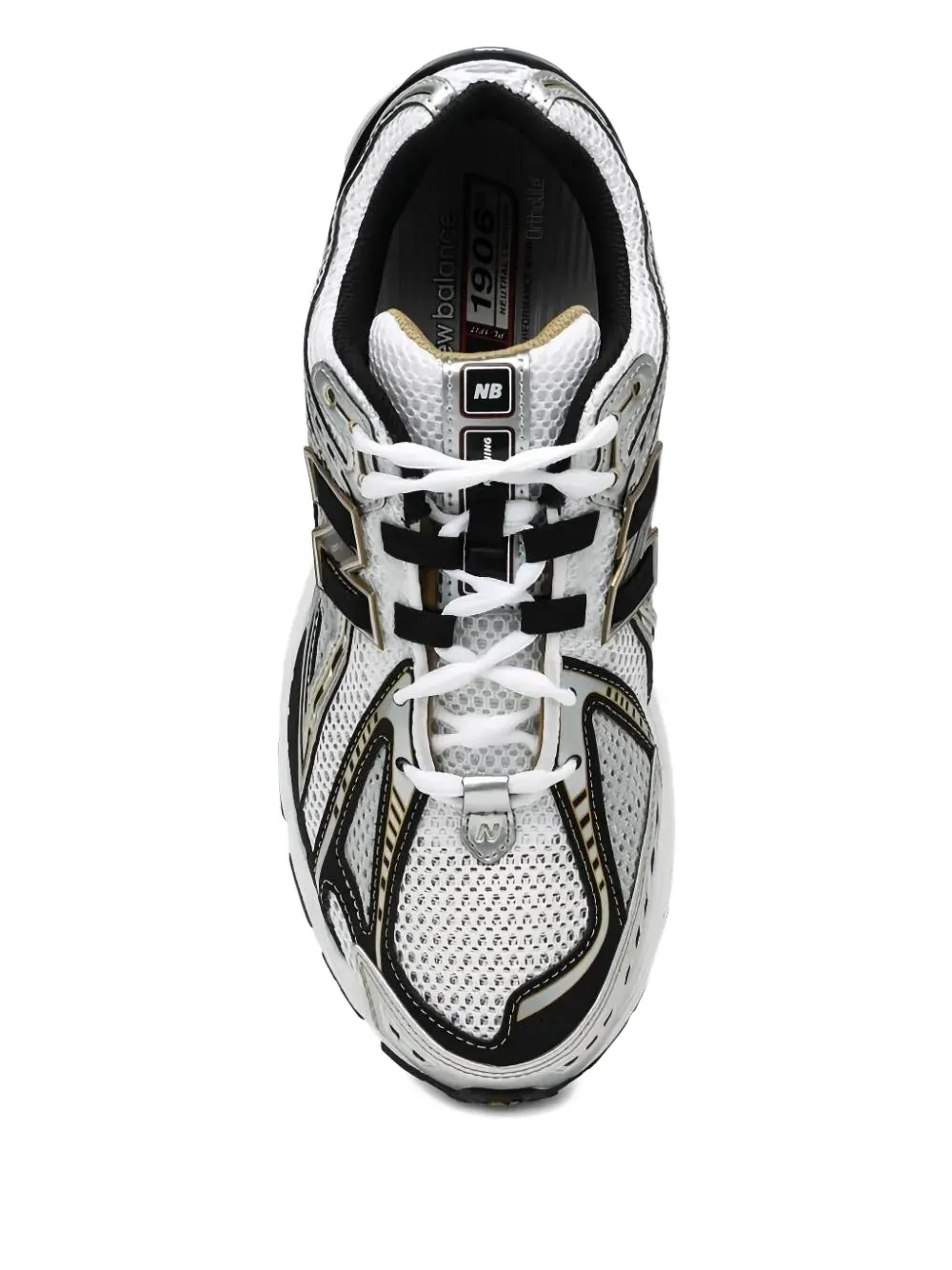 New Balance logo-patch sneakers Wit