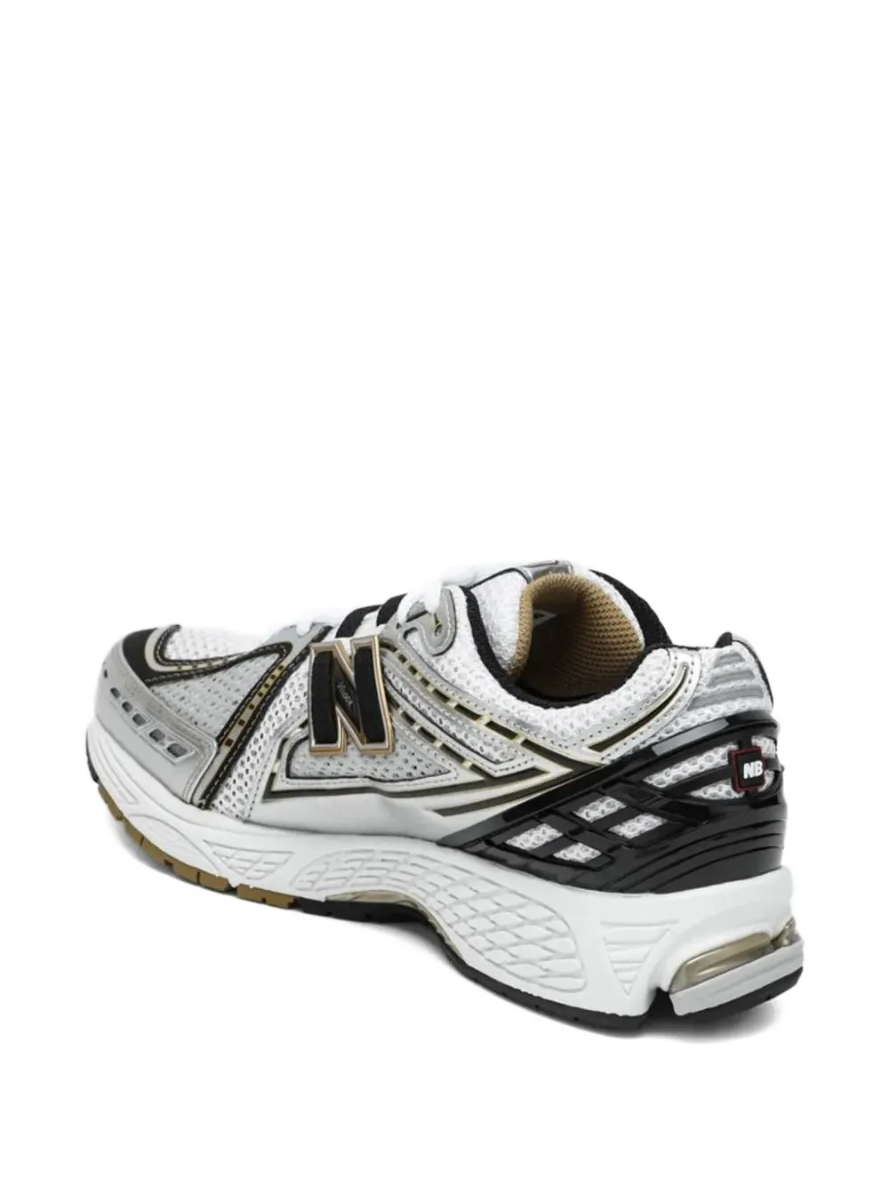 New Balance logo-patch sneakers Wit