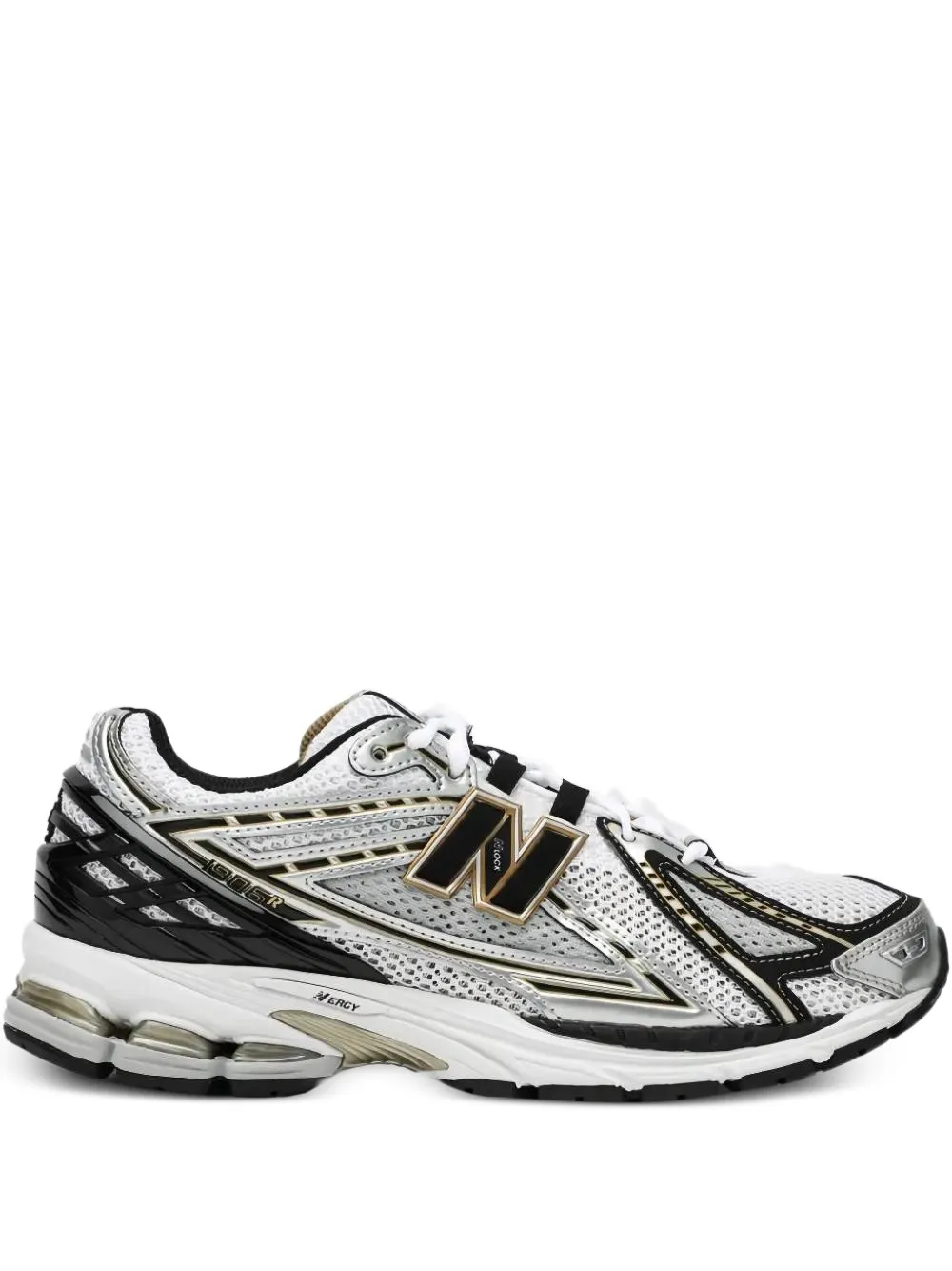 New Balance logo-patch sneakers - Bianco