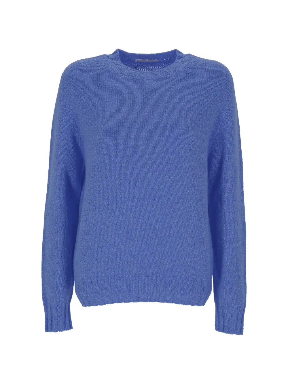 OLIVER LATTUGHI ribbed-trim cashmere sweater - Blu