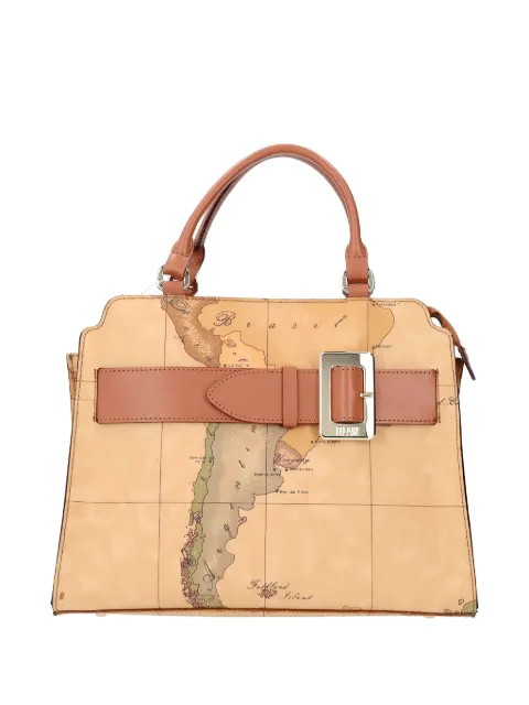 ALVIERO MARTINI 1° CLASSE map-print handle tote bag