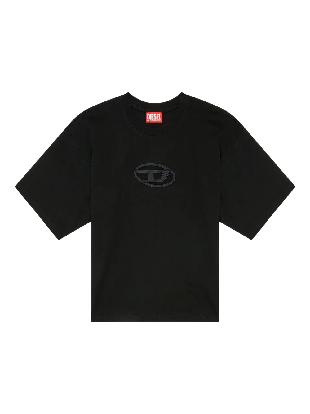 Diesel embroidered D-logoT-shirt - Nero