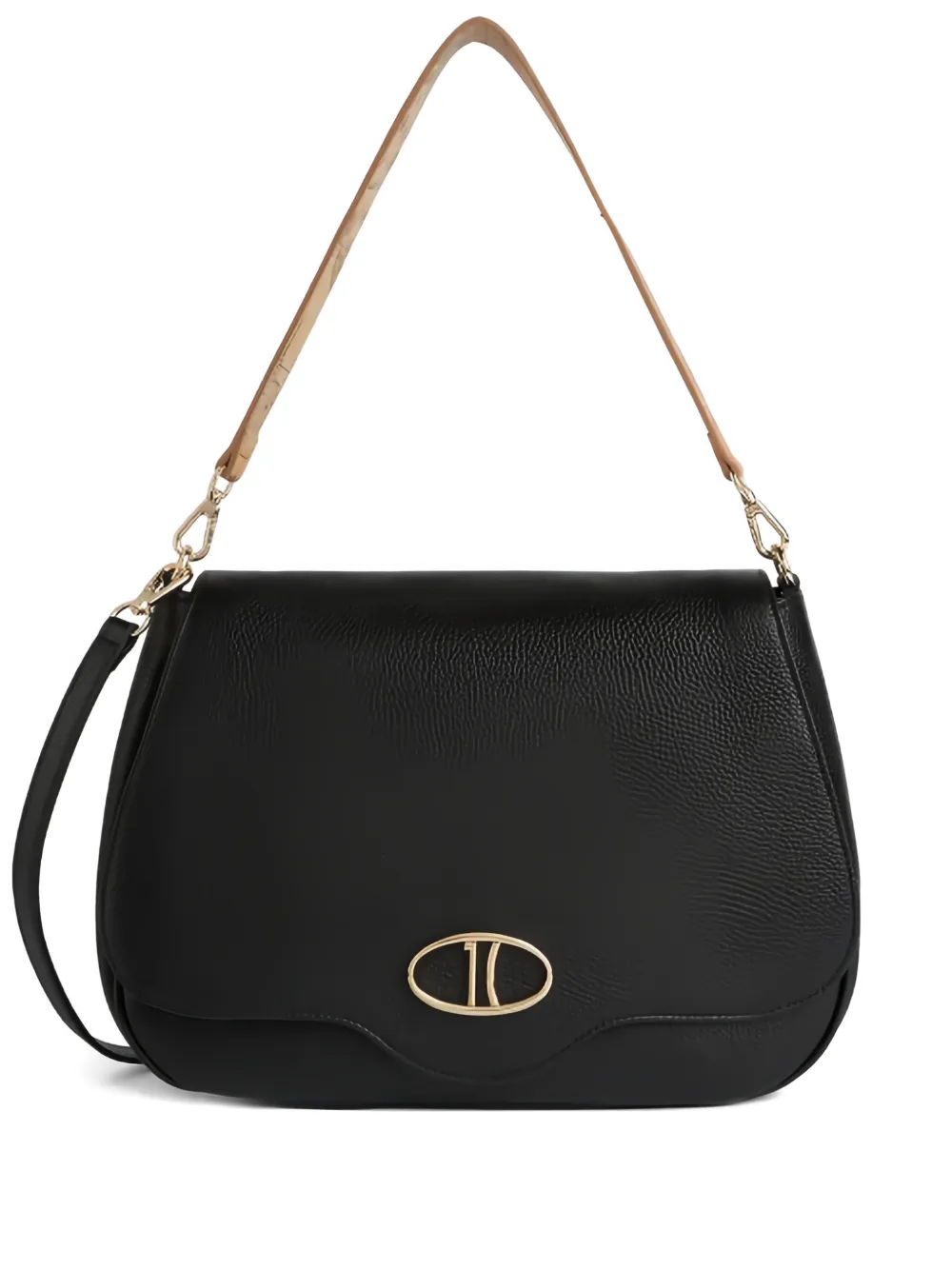 ALVIERO MARTINI 1° CLASSE pebble-grain shoulder bag - Nero