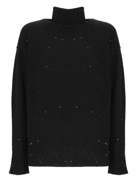 Lorena Antoniazzi sequin turtleneck sweater