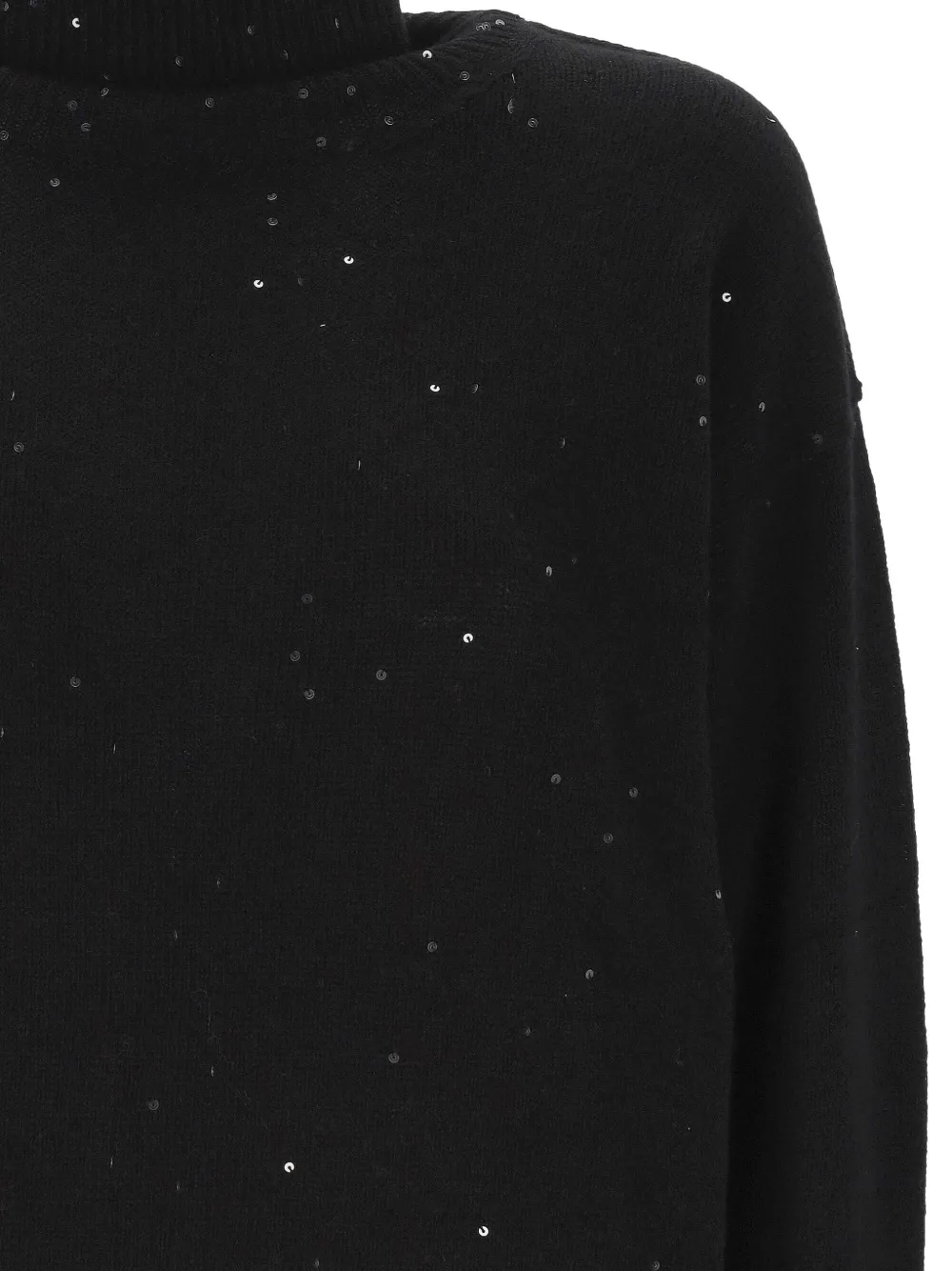  Lorena Antoniazzi Sequin Turtleneck Sweater - Black 