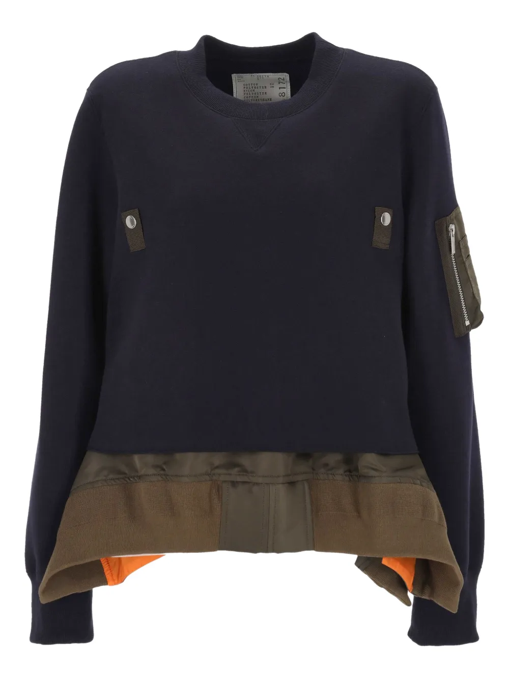 sacai patch sweatshirt | azul | Image 1