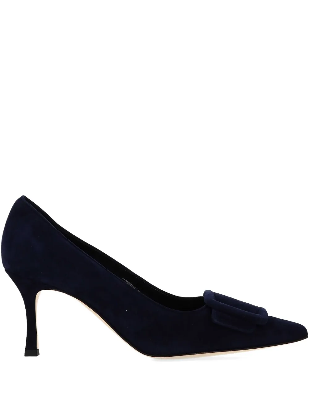 Manolo Blahnik Heel Buckle Pumps In Blue