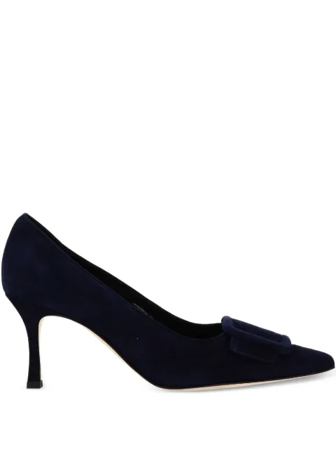 Manolo Blahnik heel buckle pumps