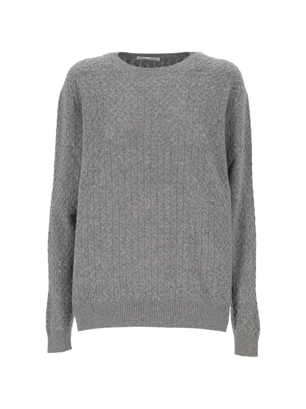 OLIVER LATTUGHI cable-knit cashmere sweater - Grigio