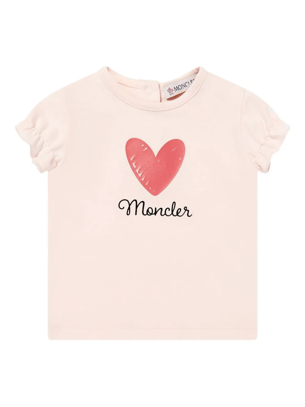 Moncler Enfant T-shirt met ruches Roze