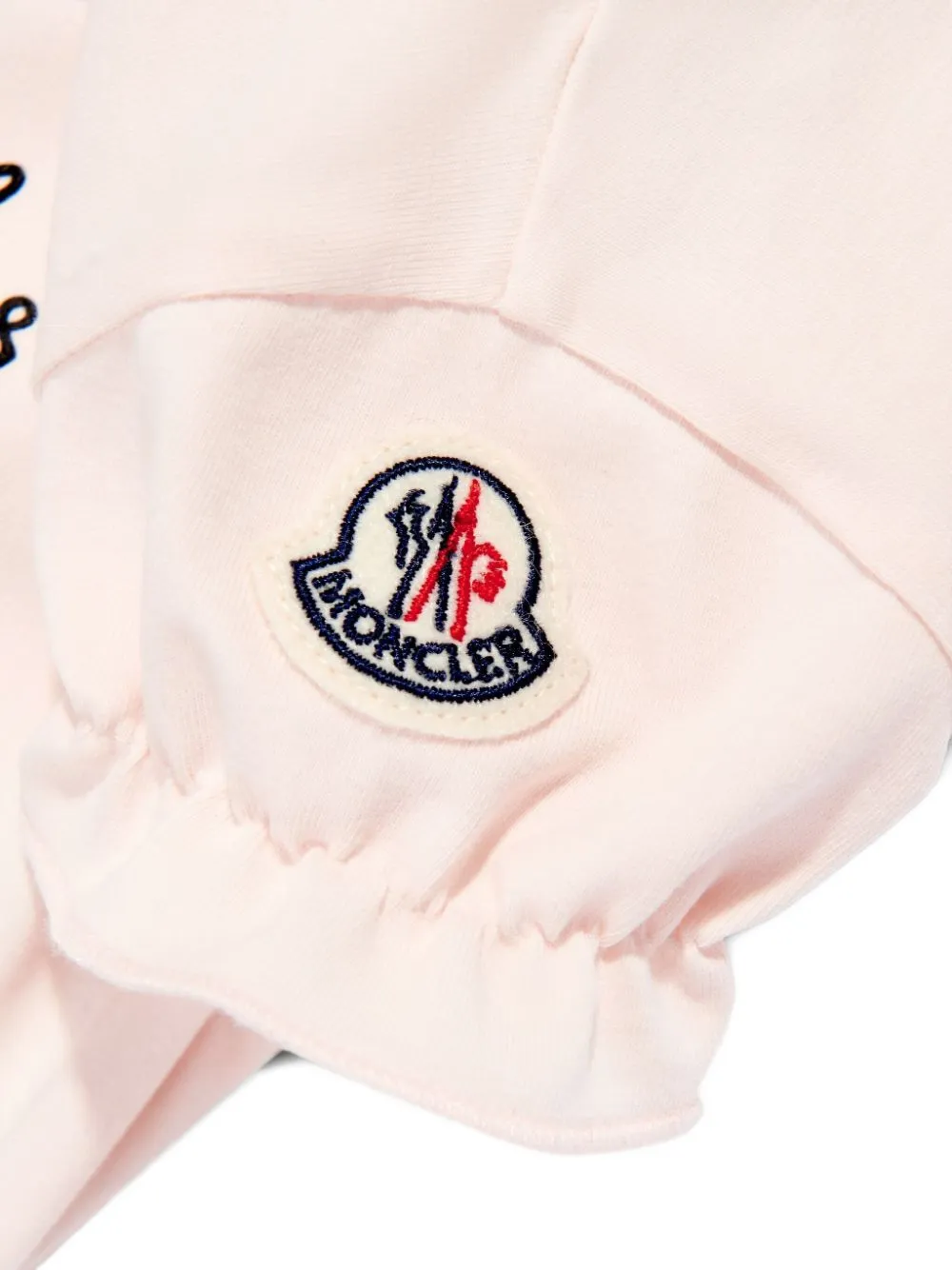 Moncler Enfant T-shirt met ruches Roze