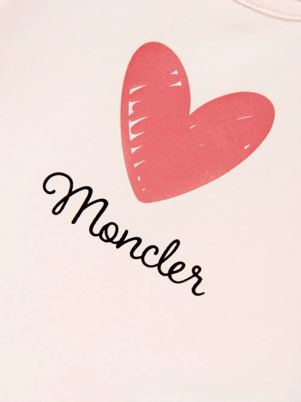 Moncler Enfant T-shirt met ruches Roze