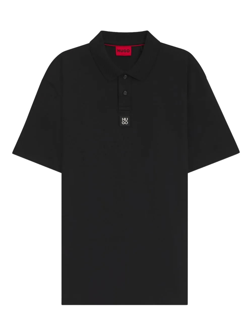 BOSS tab detail T-shirt - Nero