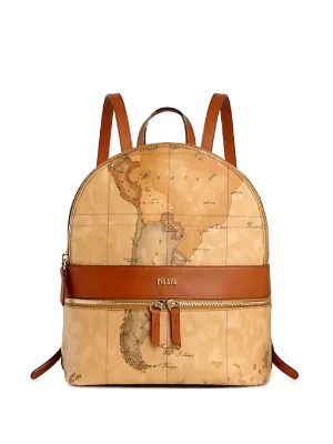 Alviero Martini Classe Geo Classic map print backpack Backpack Alviero Martini I ^ Classe BVG 313 6000 Geo Classic  main image 2