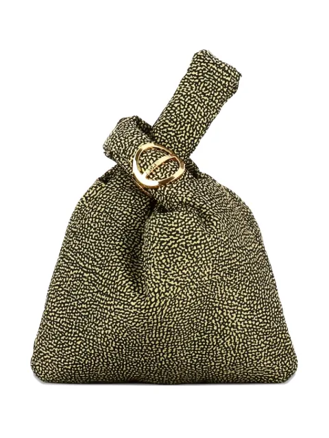 Borbonese mini Twinnie Op-print round-detail handbag