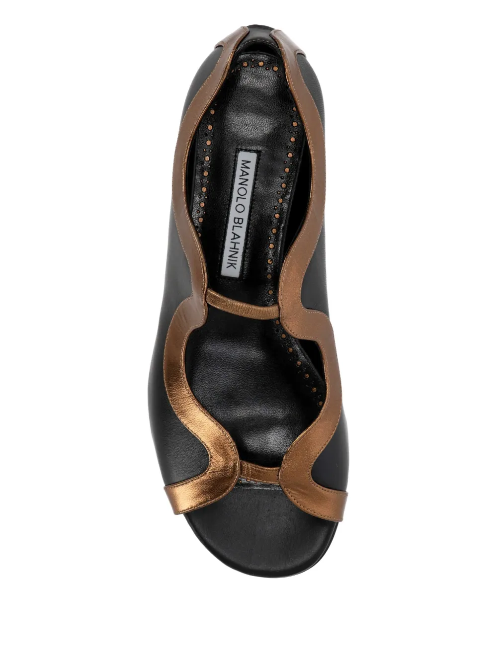 Manolo Blahnik Chilkin flat sandals Zwart