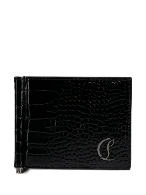 Christian Louboutin logo textured wallet