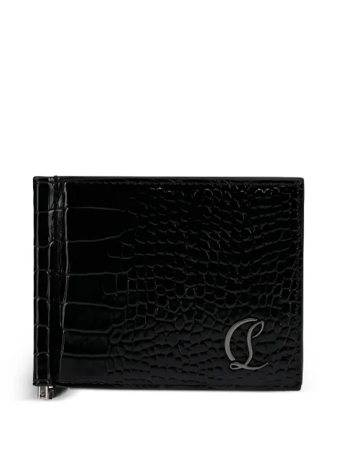 Christian Louboutin logo textured wallet