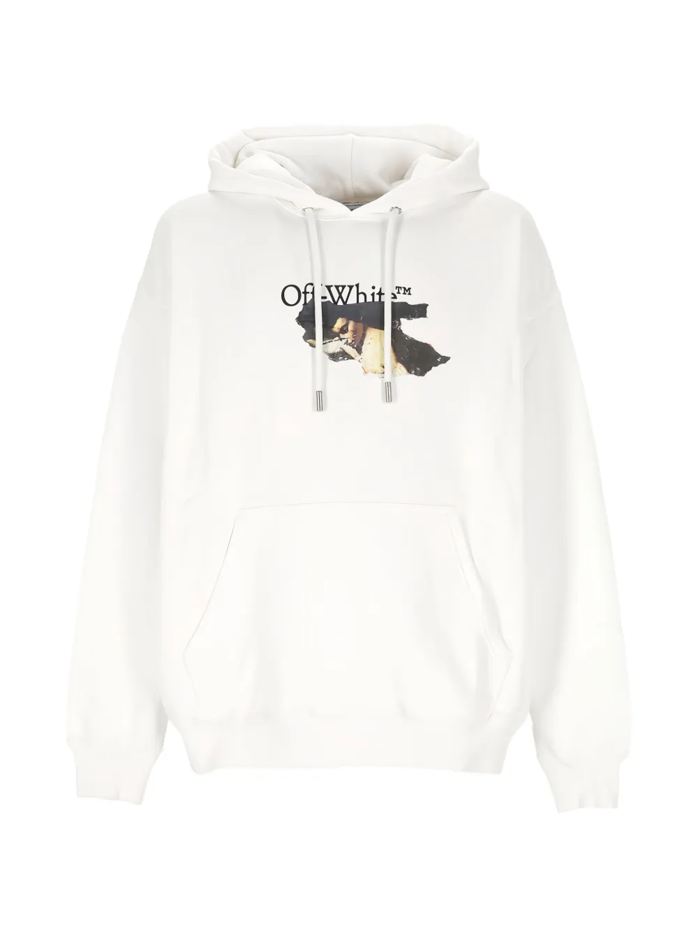 Off-White logo-print hoodie