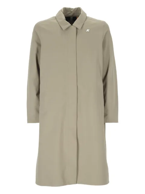 K-Way logo-patch coat