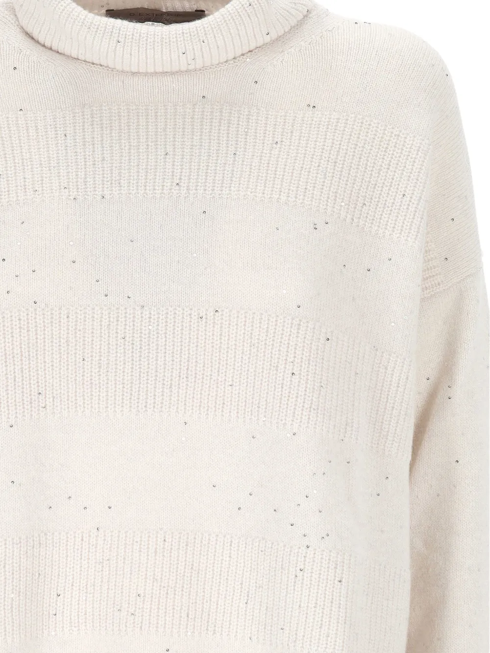  D.exterior Roll-neck Sweater - Blanc 