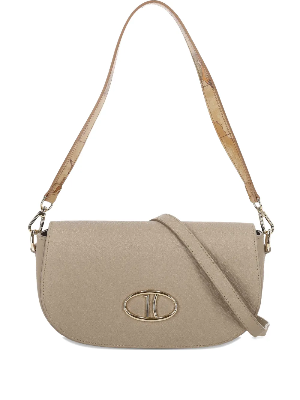 ALVIERO MARTINI 1° CLASSE logo shoulder bag - Toni neutri