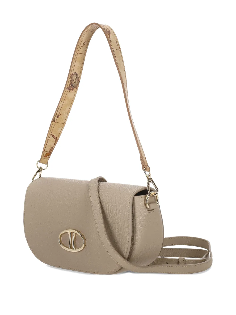 ALVIERO MARTINI 1° CLASSE Schoudertas met logo - Beige