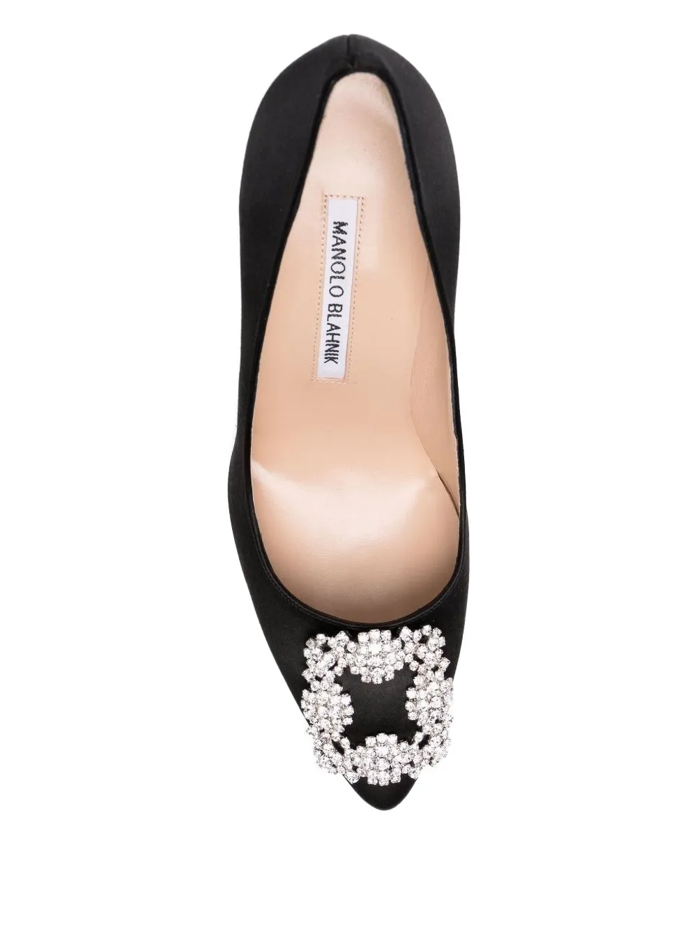 Manolo Blahnik Pumps verfraaid met kristallen Zwart