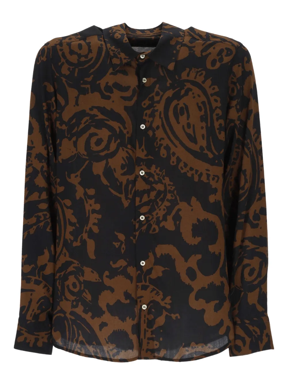 OFFICINA 36 camisa con estampado de cachemira | negro | Image 1