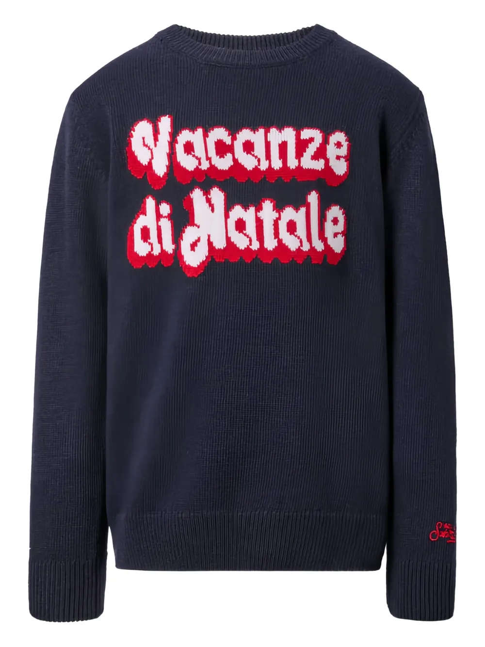 MC2 Saint Barth Kids Maglione Vacanze con logo - Blu