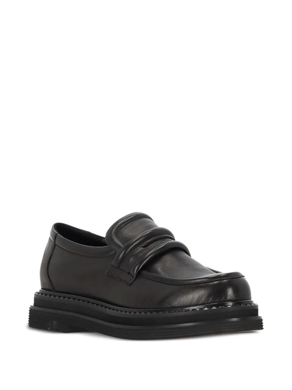 Bruno Premi Leren loafers Zwart