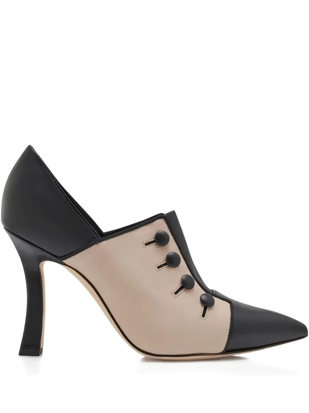 Manolo Blahnik zapatillas con botones | negro | Image 1