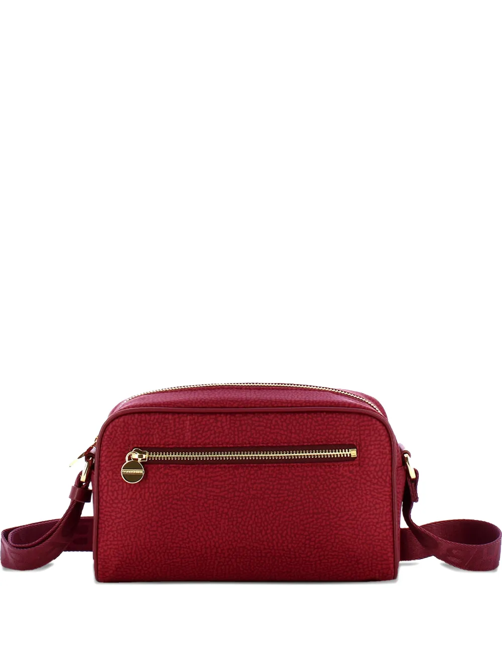 Borbonese Borsa a spalla Eco Line con zip - Rosso