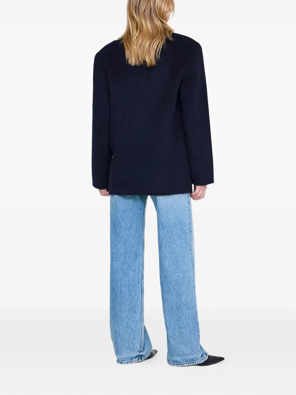 ANINE BING Quinn blazer met knopen Blauw