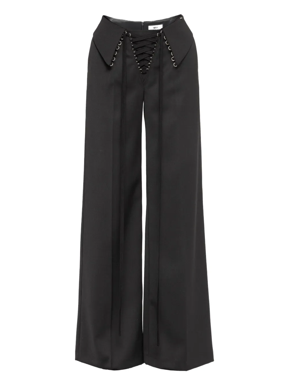 NISSA drawstring-detail pants - Nero
