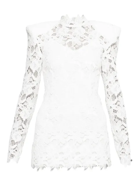 NISSA lace long-sleeve dress