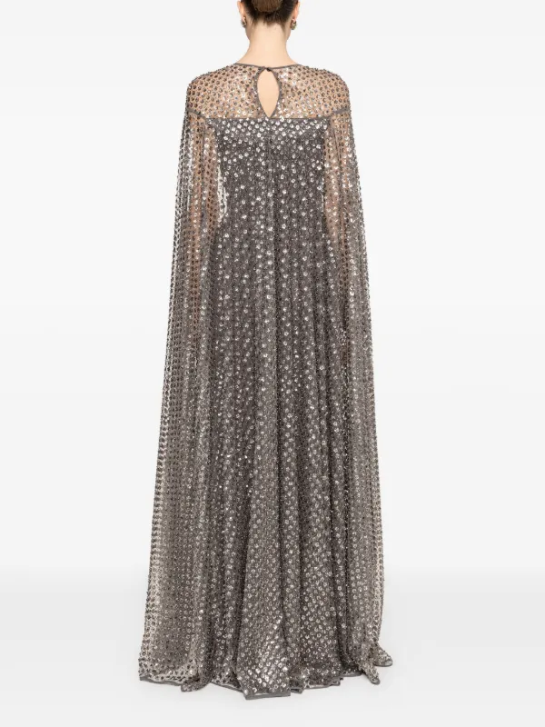 grey cape dress ASOS Design - Cape Mini Dress - Women - Polyester