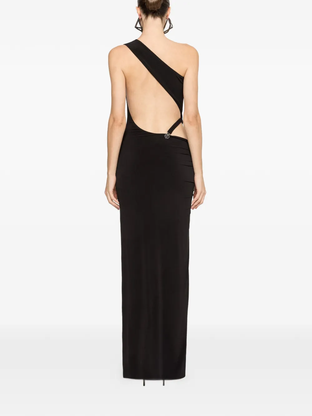 NISSA Maxi-jurk met open rug Zwart