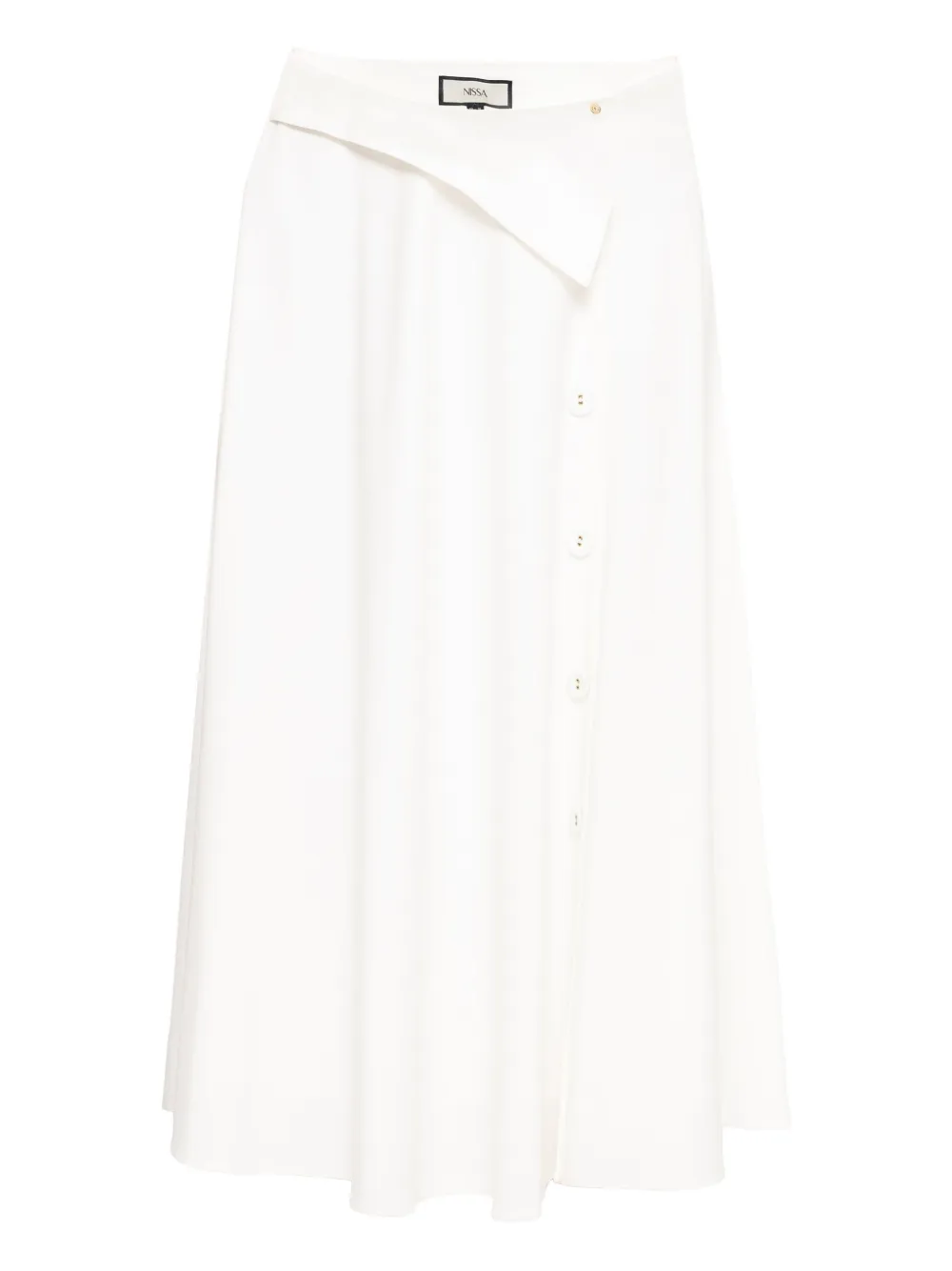 NISSA buttoned asymmetric skirt | blanco | Image 1