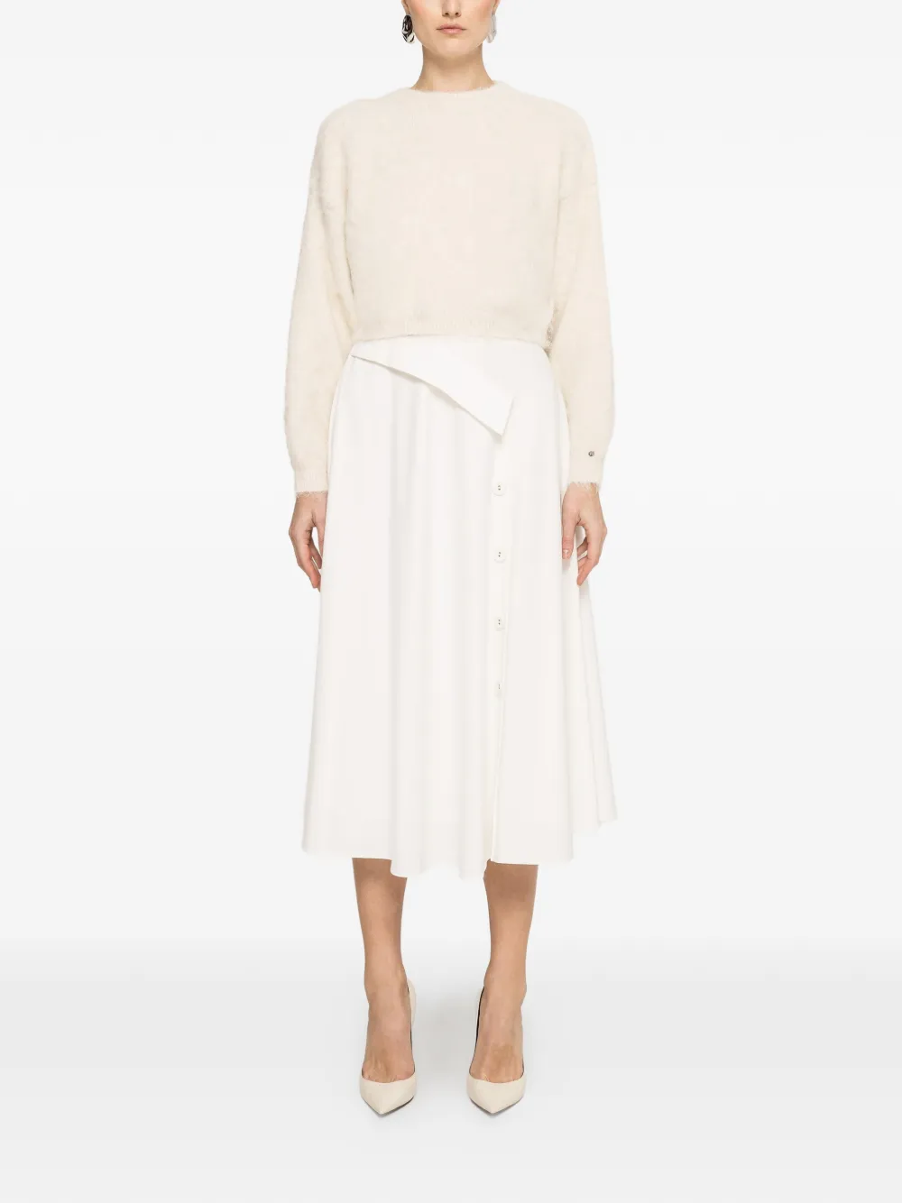 NISSA buttoned asymmetric skirt | Faldas asimétricas y drapeadas | Image 2