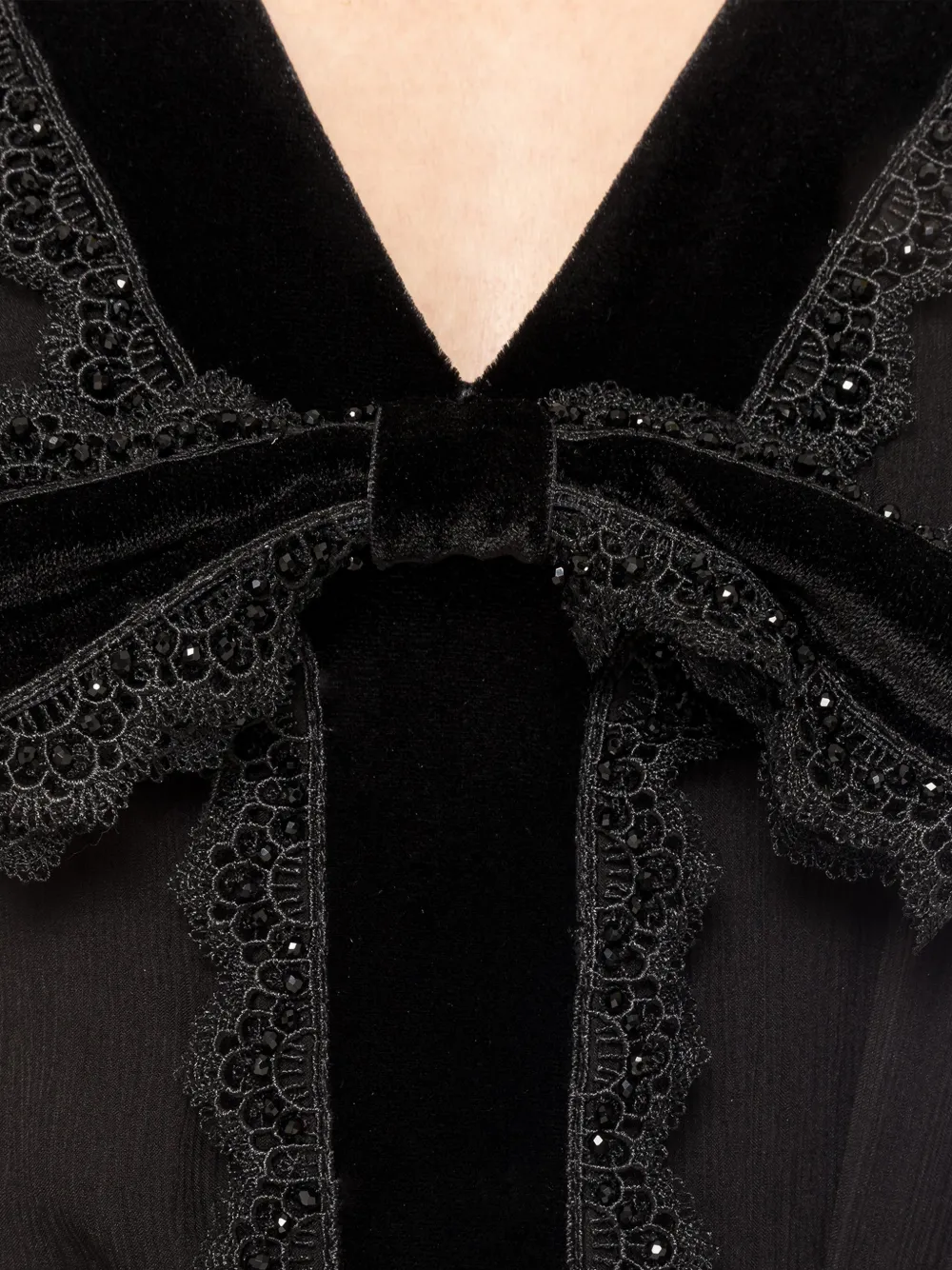 Velvet Bow Midi Dress