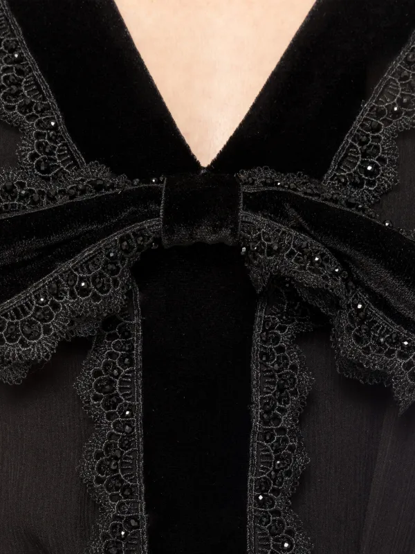 knee length dresses for ladies Long Lace Formal Black Evening Dress - 4XL - Elegant Lace Detailing - Short Sleeves main image 0
