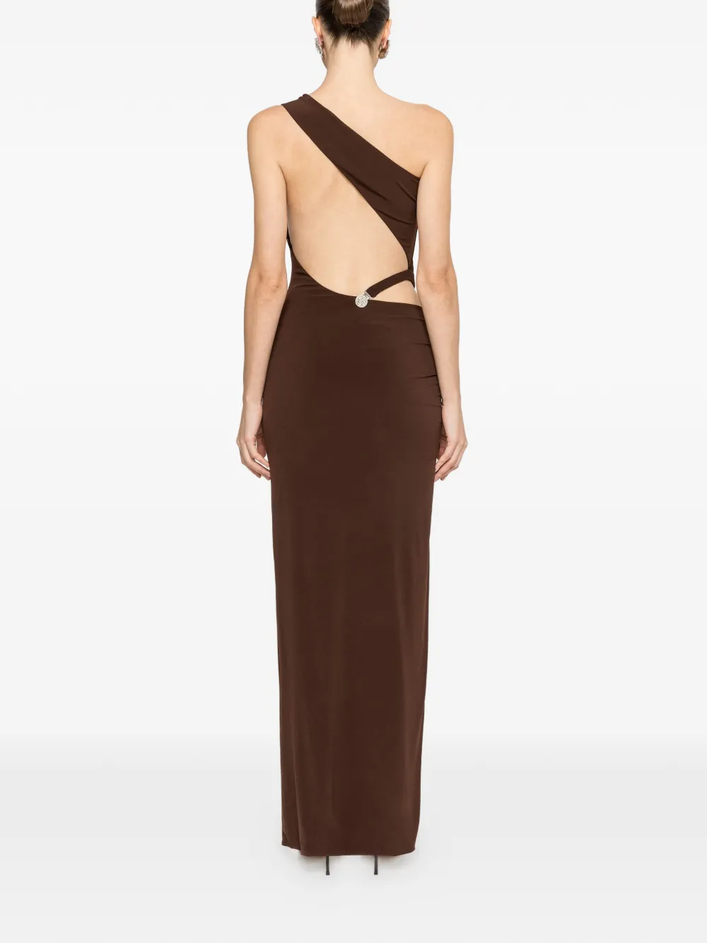 NISSA Asymmetrische maxi-jurk Bruin