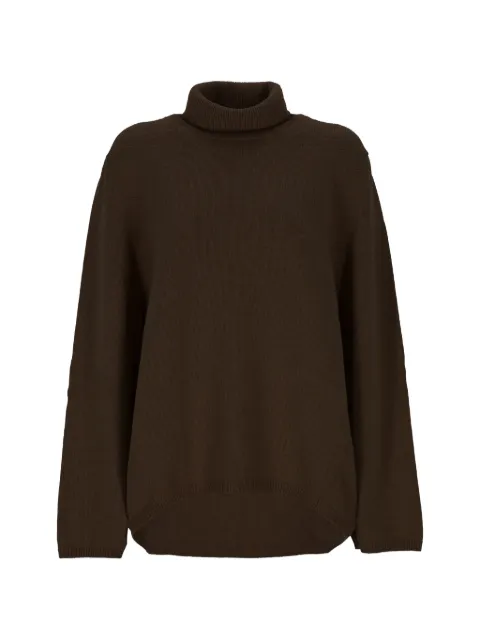 Lorena Antoniazzi — roll-neck asymmetric-hem knit