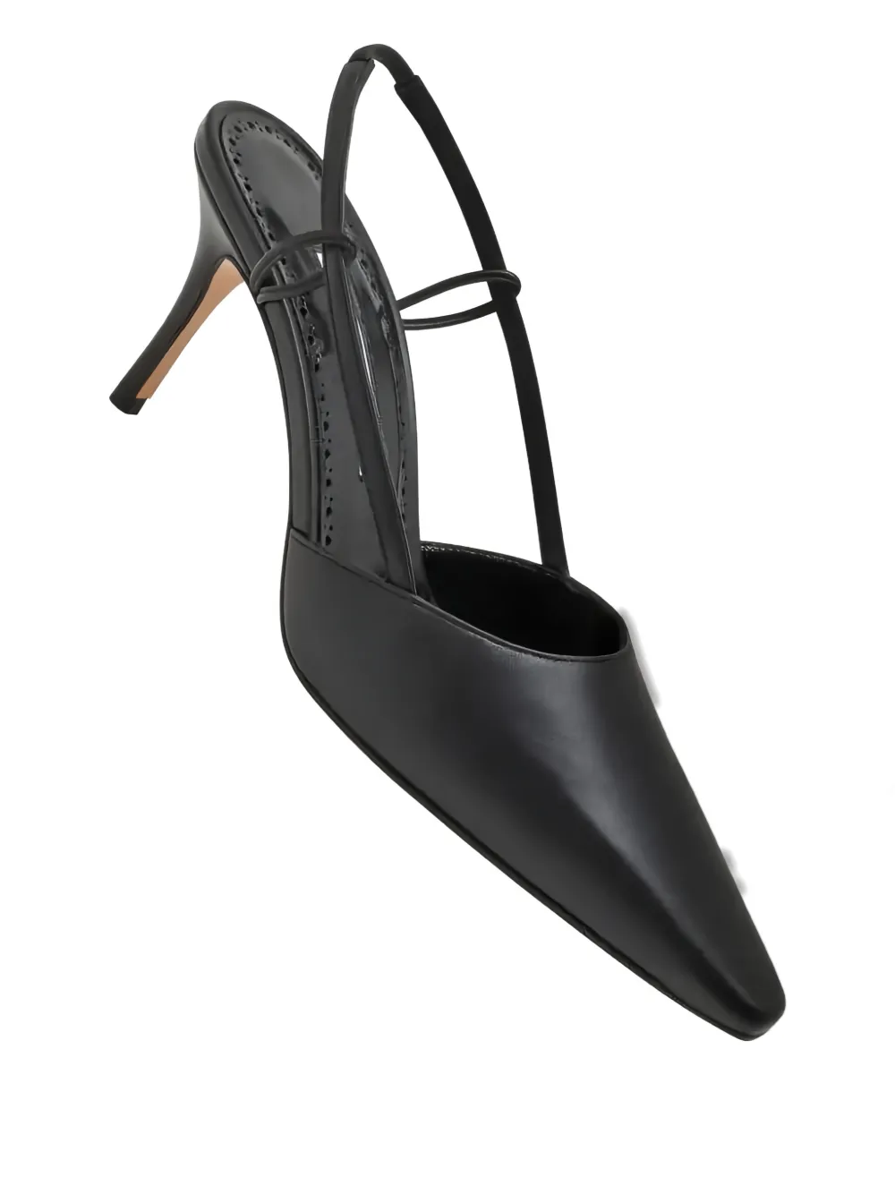 Manolo Blahnik pointed slingback pumps Zwart