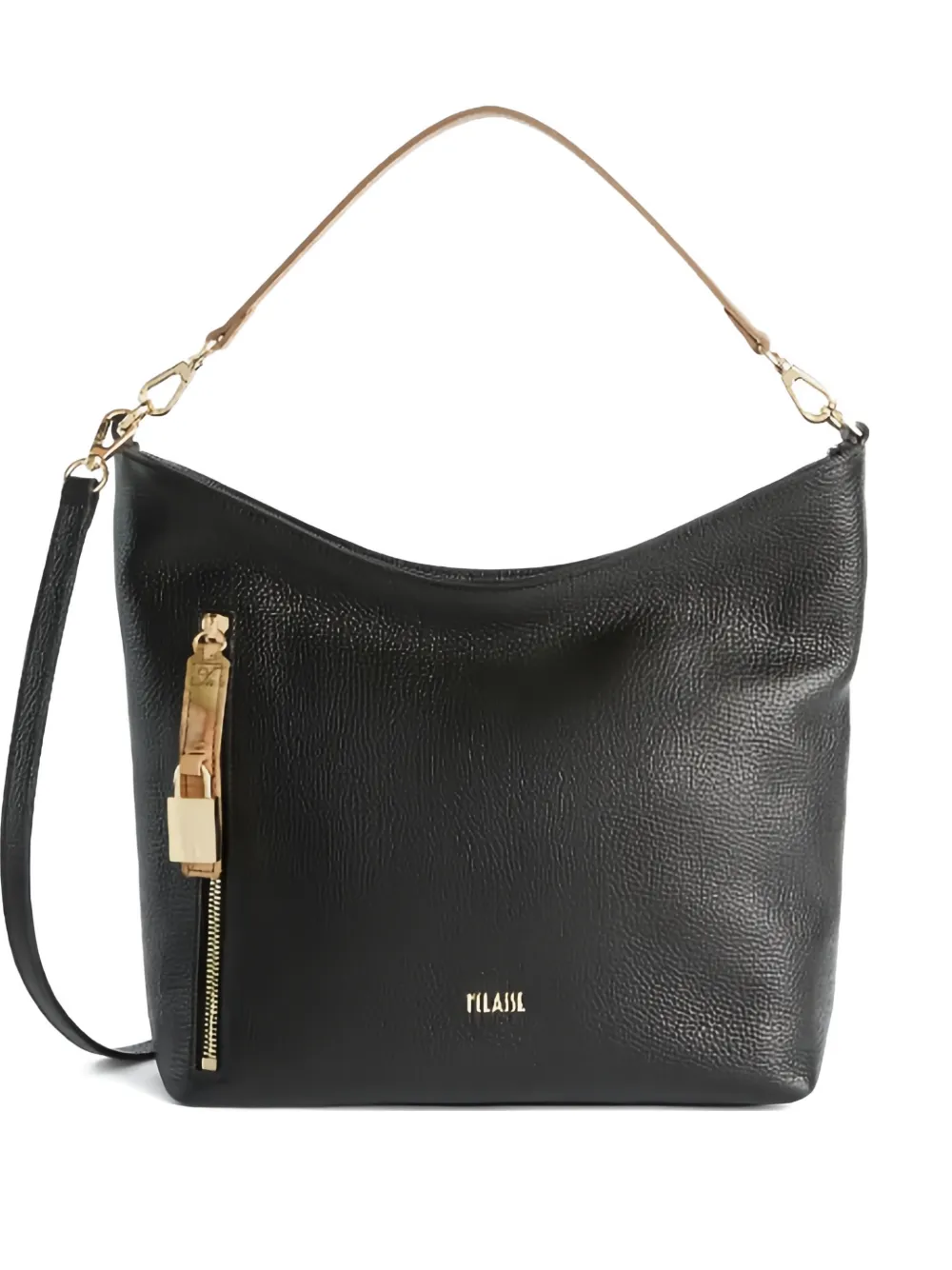 ALVIERO MARTINI 1° CLASSE zip padlock shoulder bag - Nero