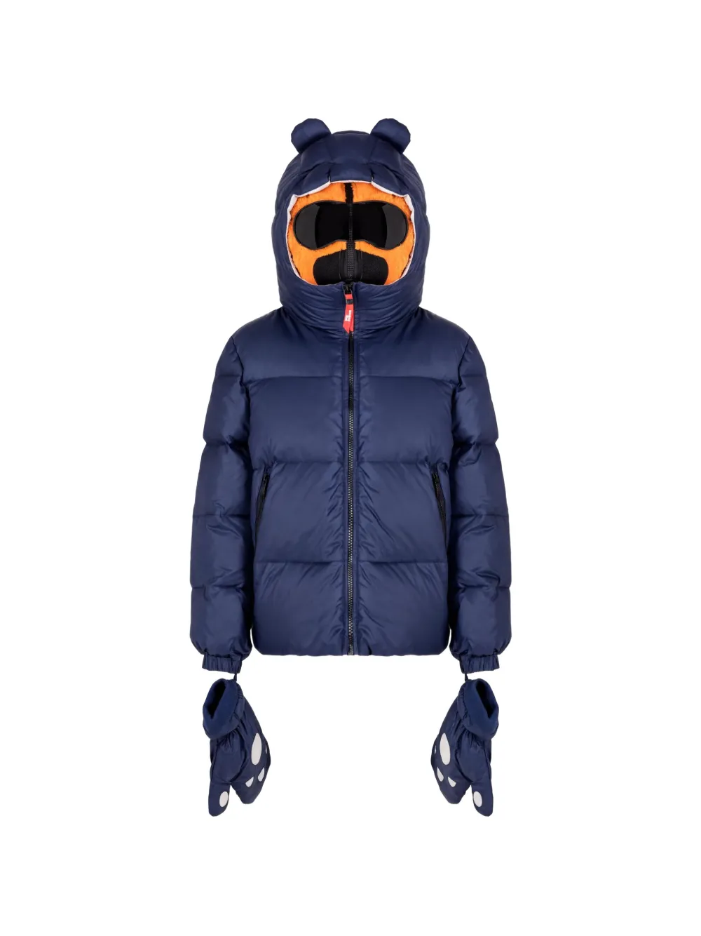 AI Riders on the Storm Young goggle-hood padded jacket - Blu