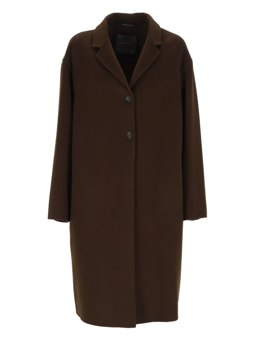 EMMA E GAIA buttoned coat - Marrone